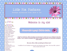 Tablet Screenshot of littlefoxfashions.com